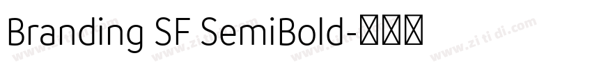 Branding SF SemiBold字体转换